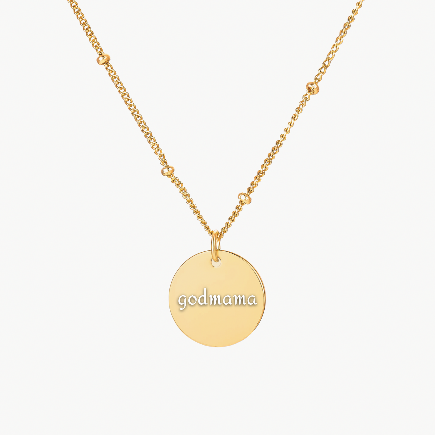 MAMA DISC NECKLACE
