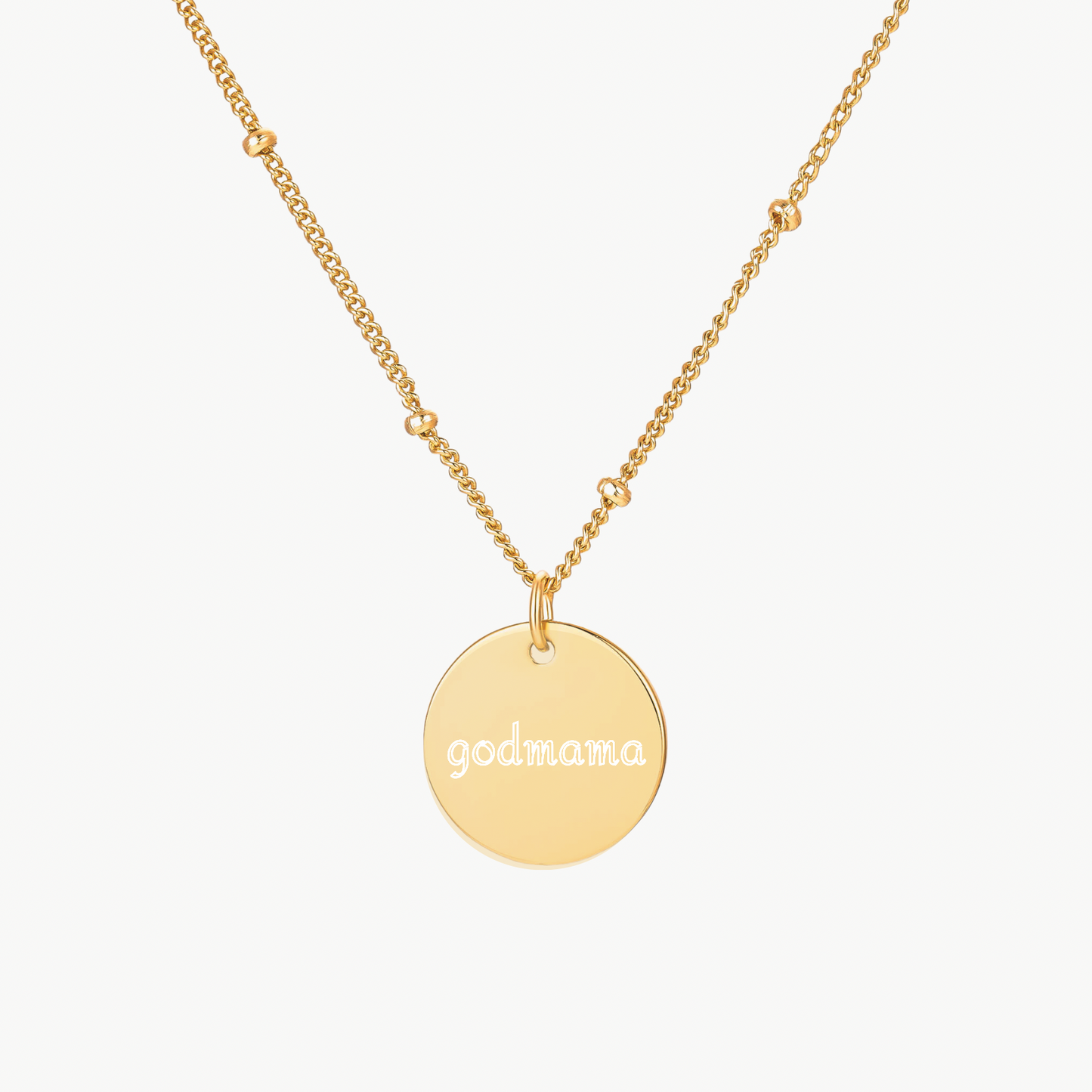 MAMA DISC NECKLACE
