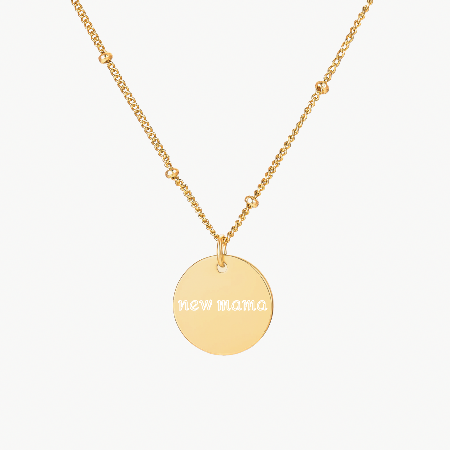 MAMA DISC NECKLACE