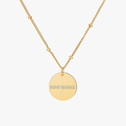MAMA DISC NECKLACE