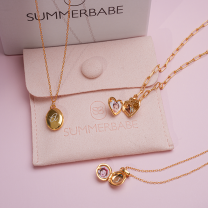 OVAL LOCKET NECKLACE
