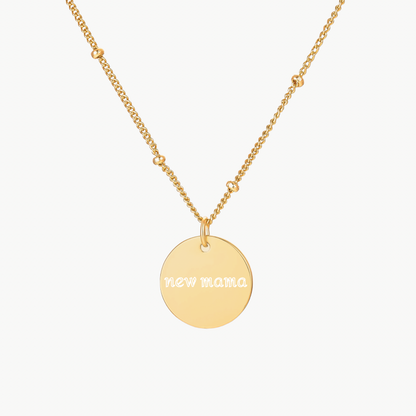 MAMA DISC NECKLACE