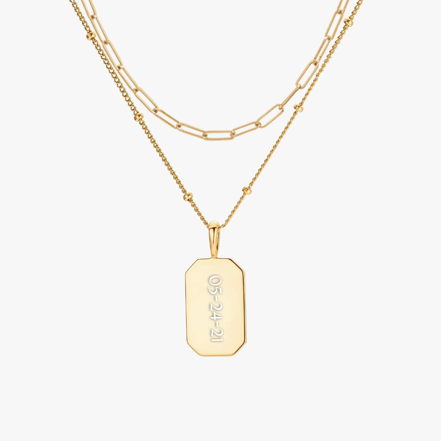 DATE TAG PAPERCLIP LAYERING SET