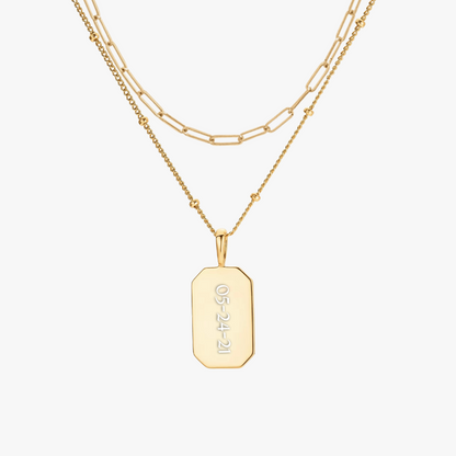 DATE TAG PAPERCLIP LAYERING SET