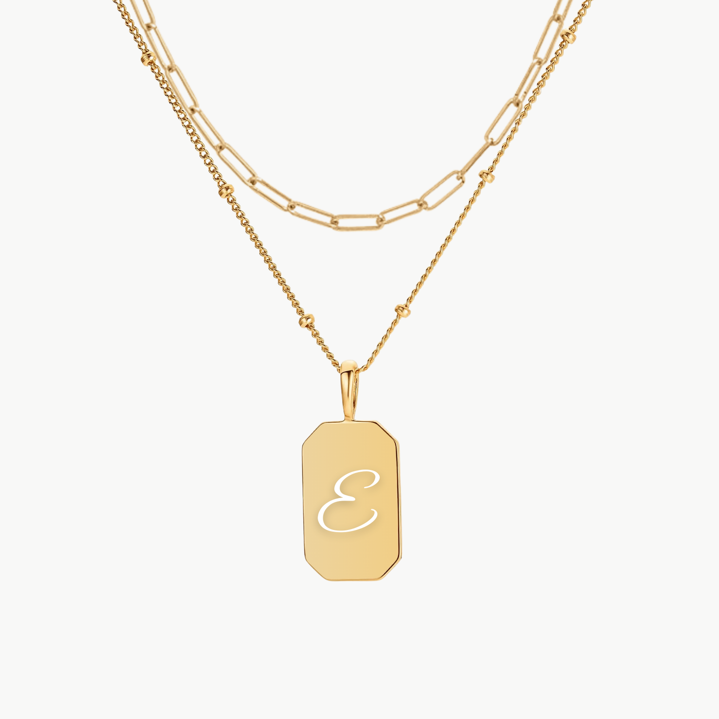INITIAL TAG PAPERCLIP LAYERING SET