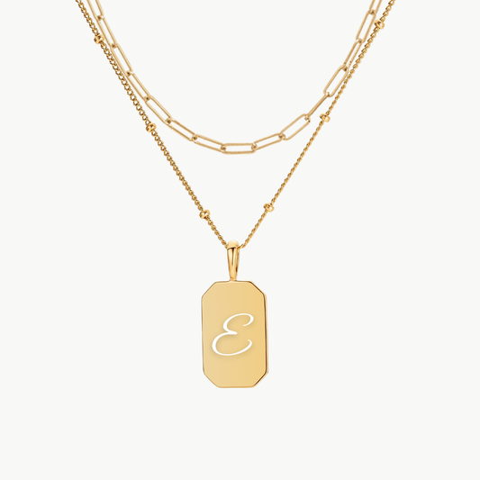 INITIAL TAG PAPERCLIP LAYERING SET
