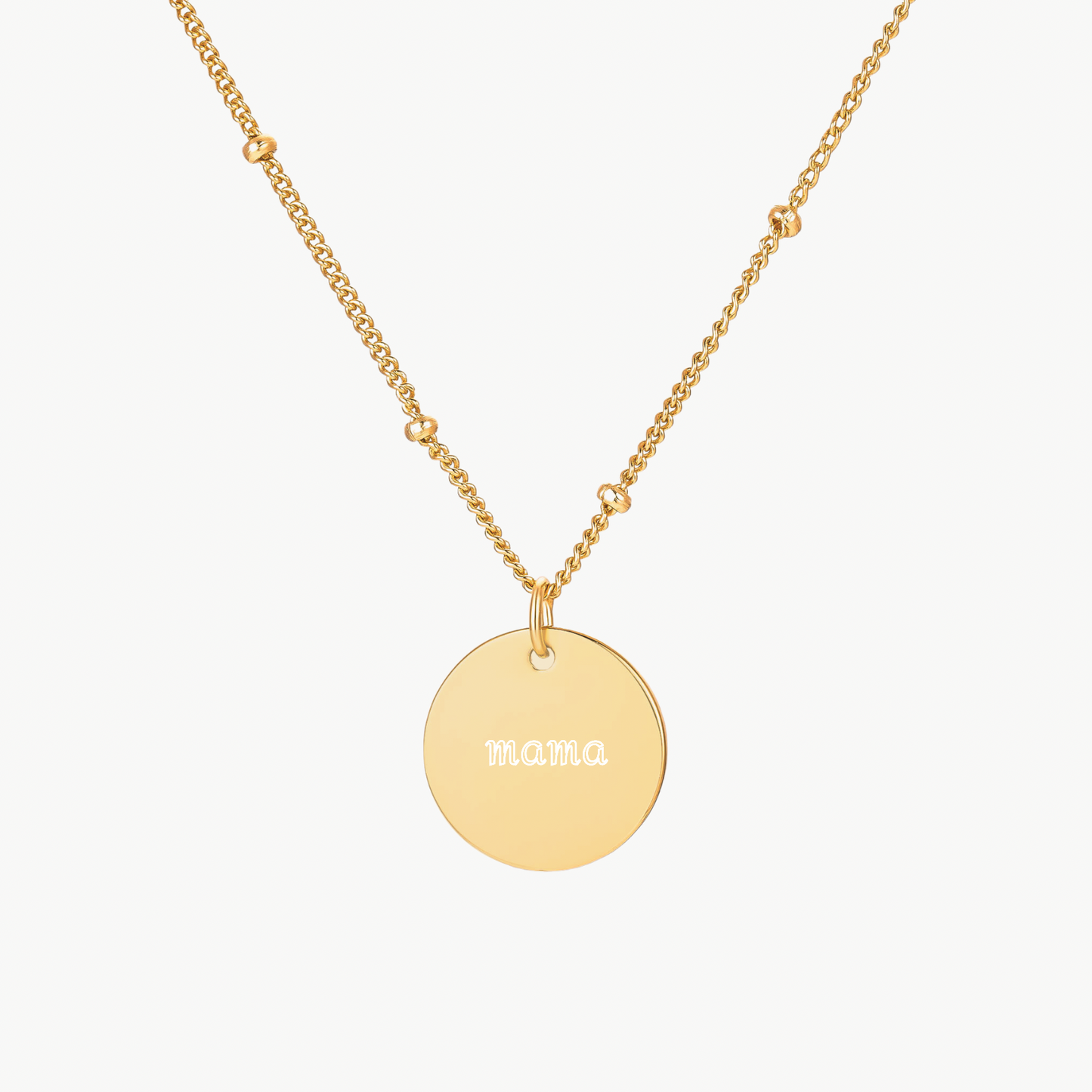 MAMA DISC NECKLACE