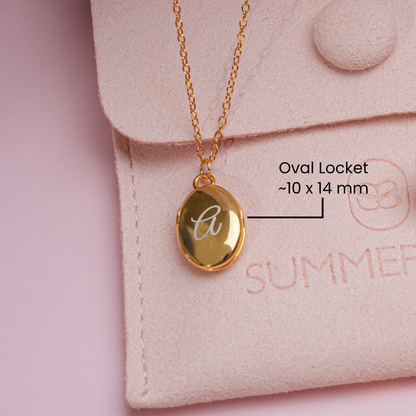 OVAL LOCKET NECKLACE