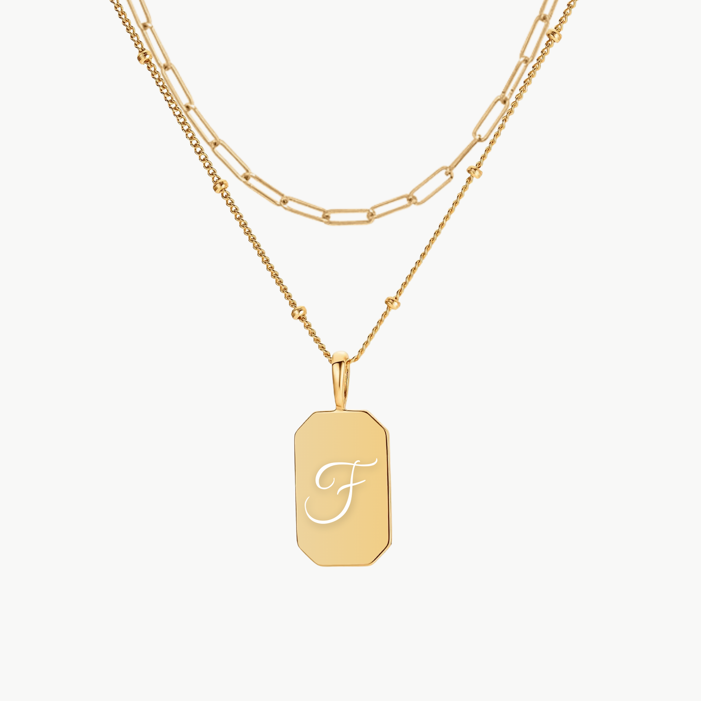 INITIAL TAG PAPERCLIP LAYERING SET