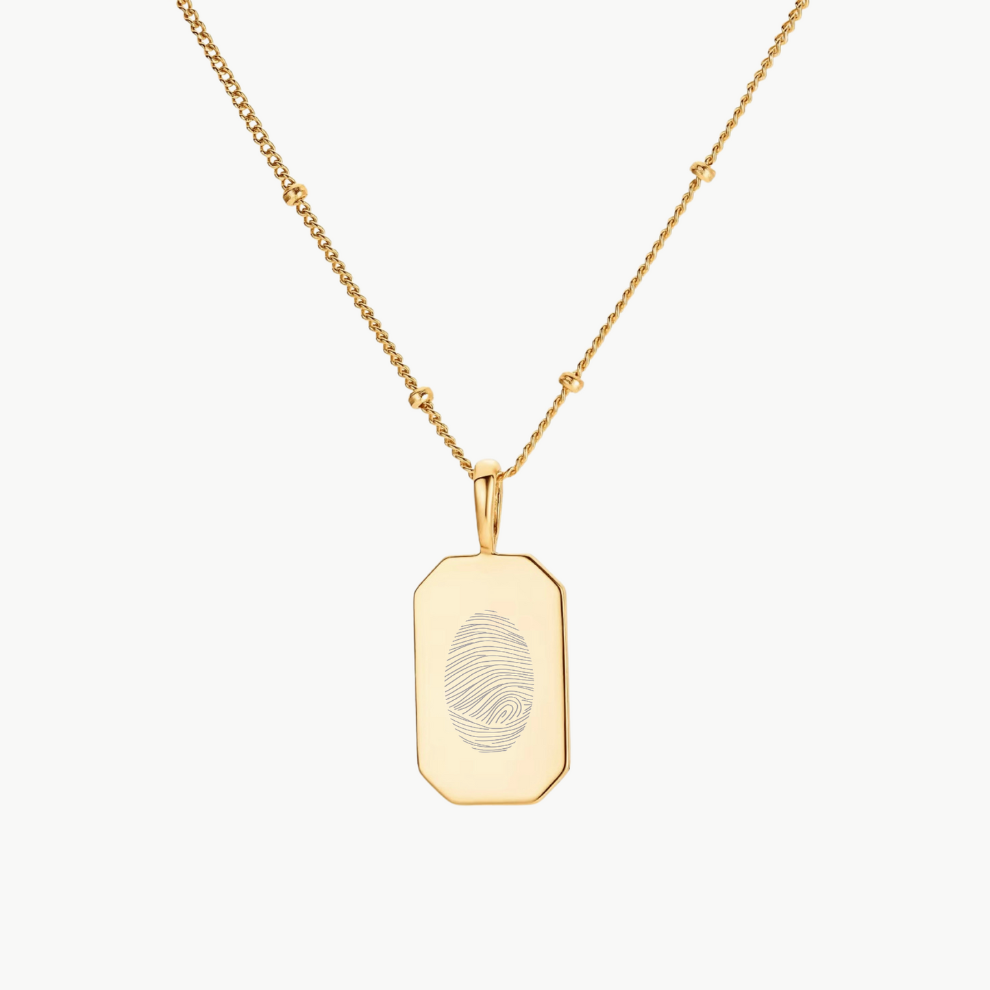 FINGERPRINT TAG NECKLACE