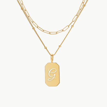 INITIAL TAG PAPERCLIP LAYERING SET