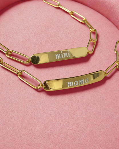 MAMA & MINI MATCHING PAPERCLIP BRACELETS