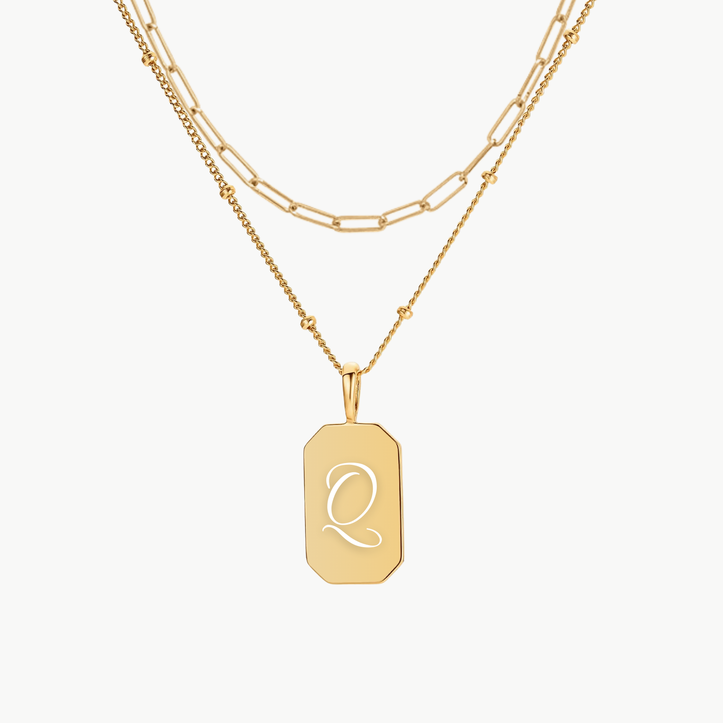 INITIAL TAG PAPERCLIP LAYERING SET