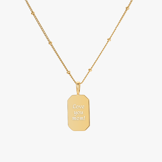 PHRASE TAG NECKLACE