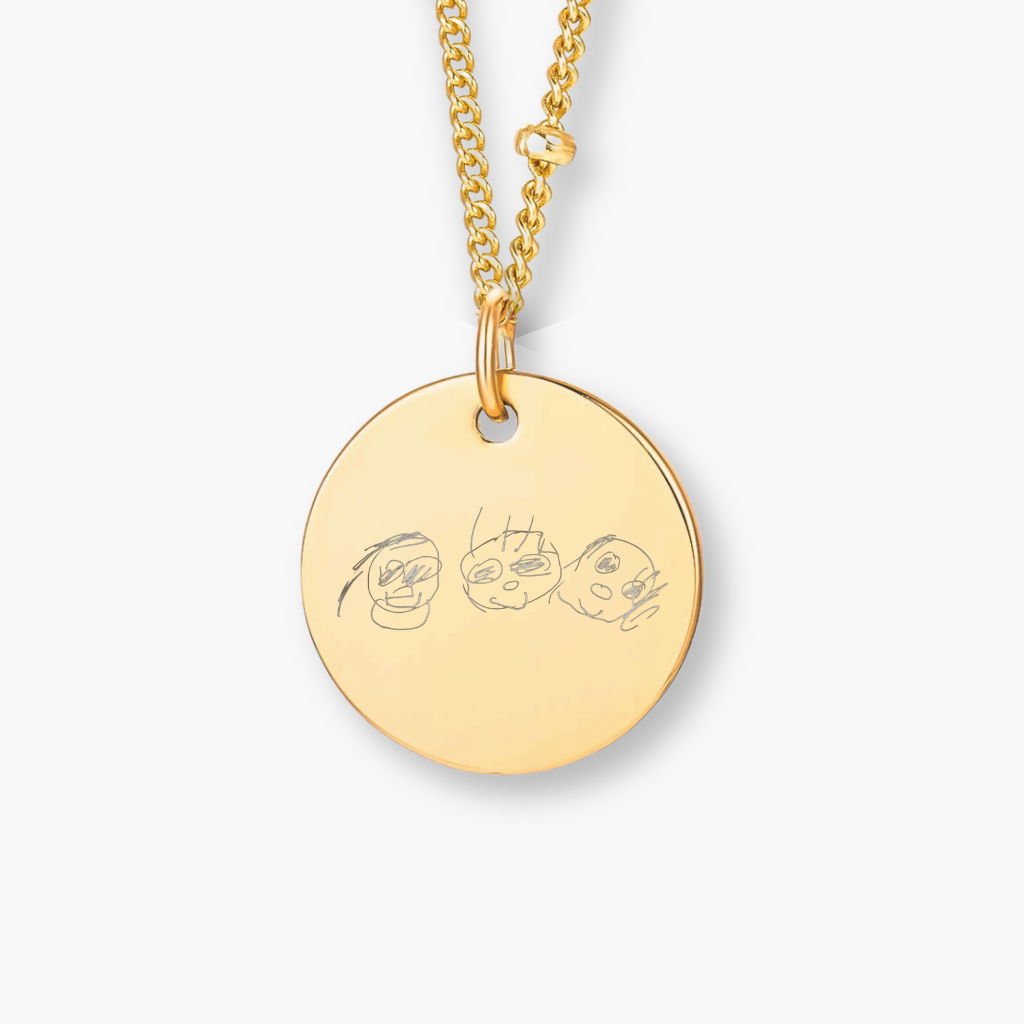 Unique Summer Babe Drawing Necklace