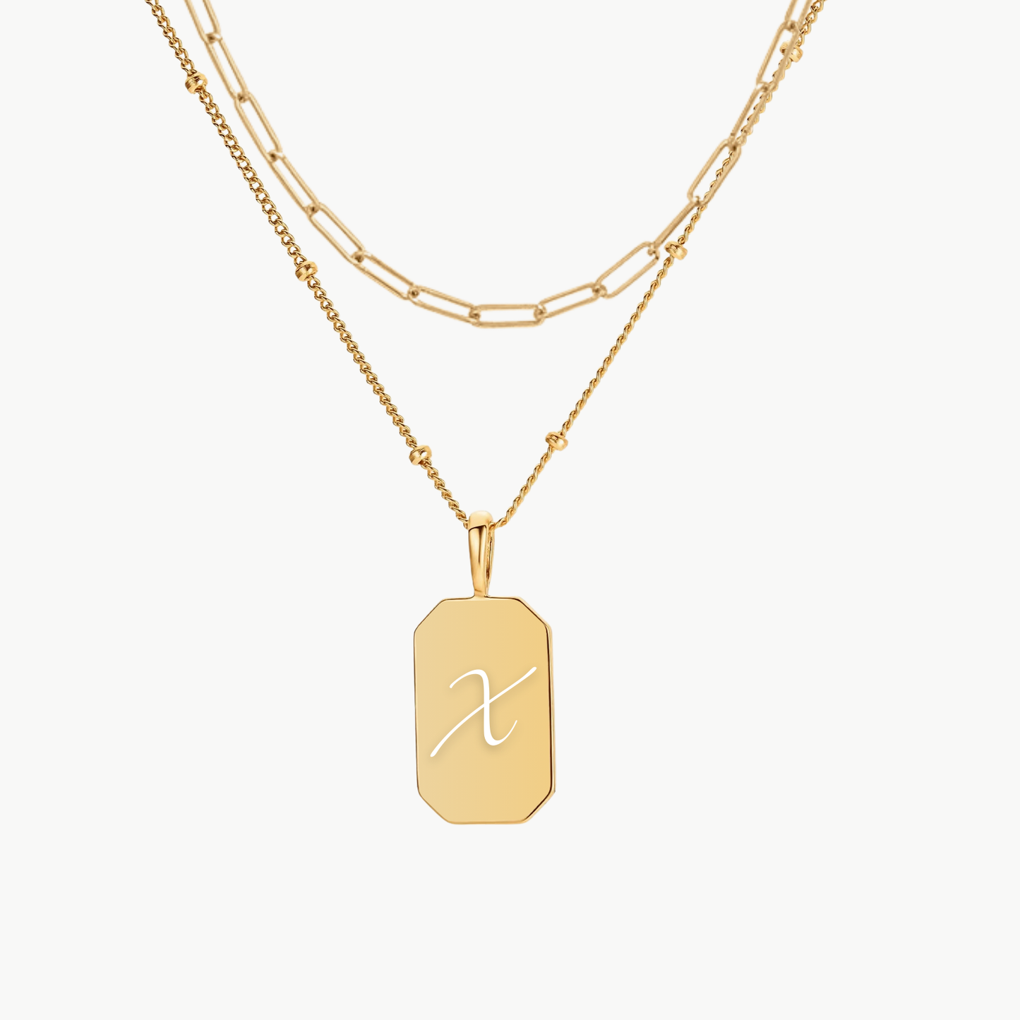 INITIAL TAG PAPERCLIP LAYERING SET