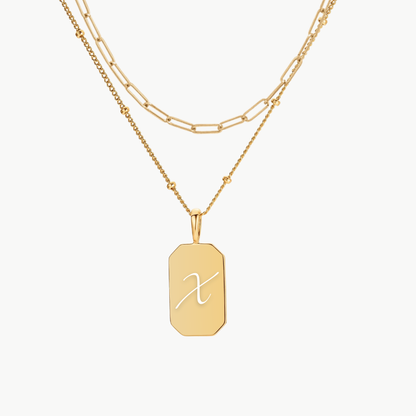 INITIAL TAG PAPERCLIP LAYERING SET