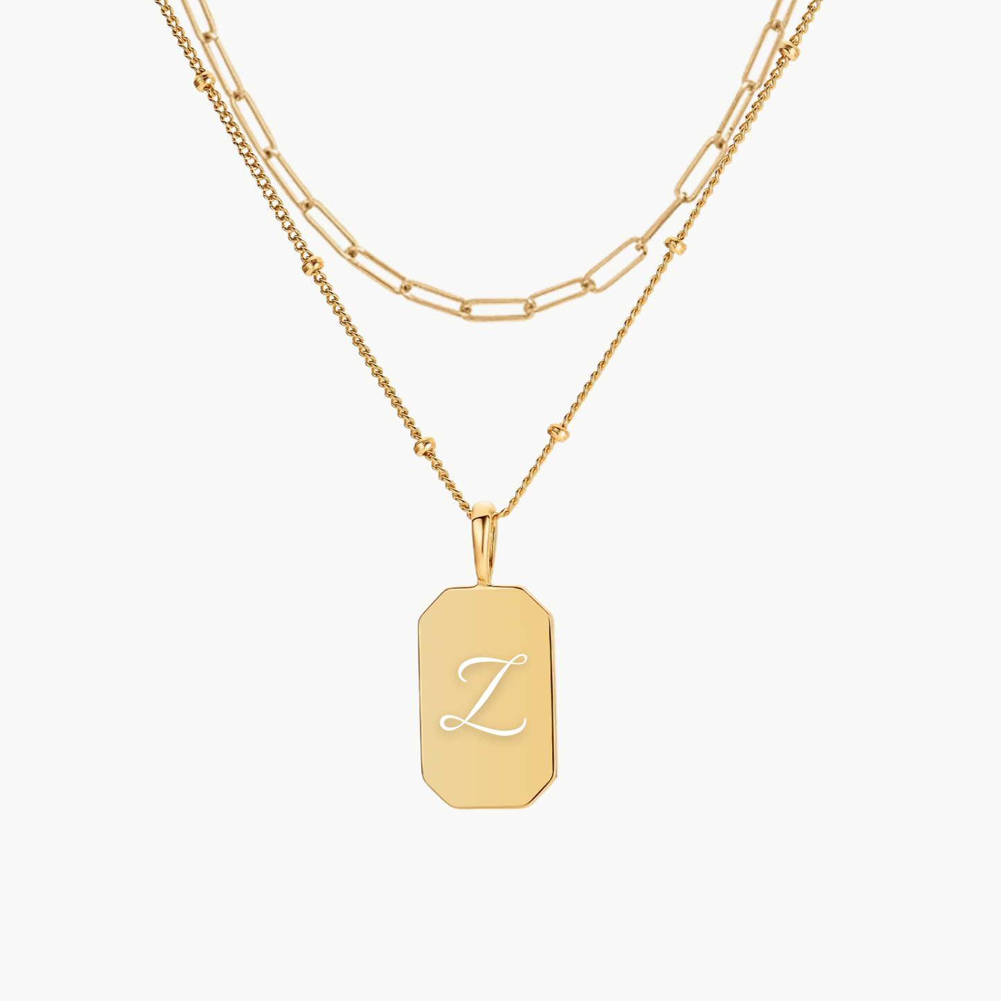 INITIAL TAG PAPERCLIP LAYERING SET