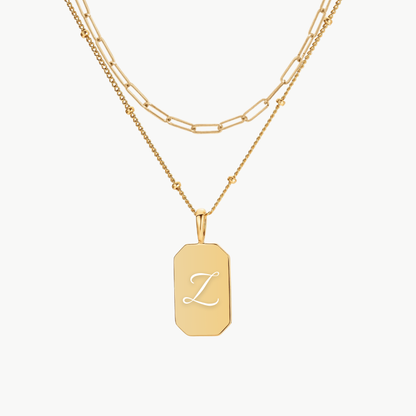INITIAL TAG PAPERCLIP LAYERING SET